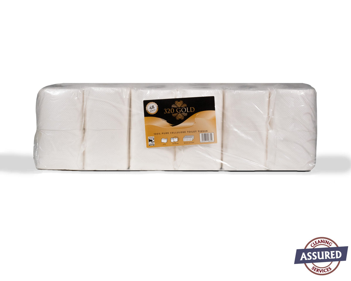 Gold 320-Sheet Toilet Rolls Bale (48s)