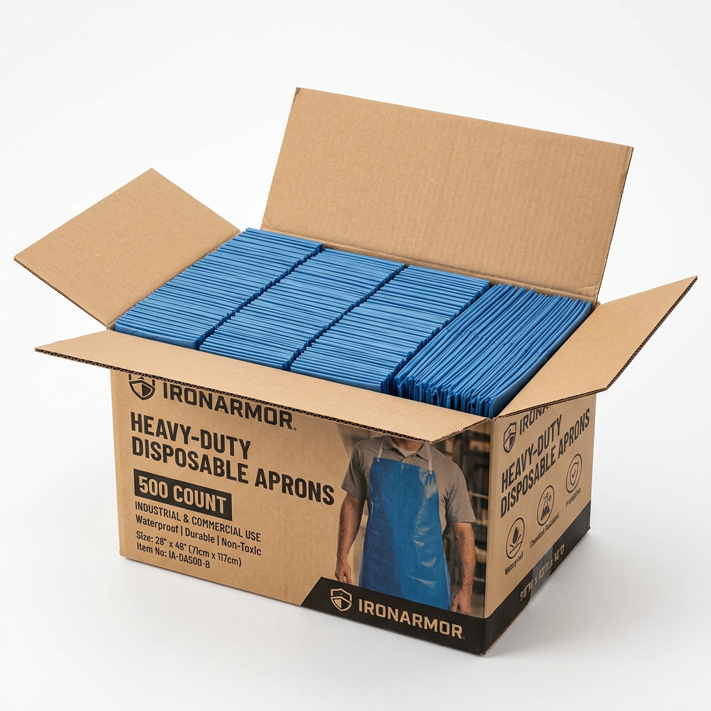 Heavy-Duty Disposable Aprons Blue 500