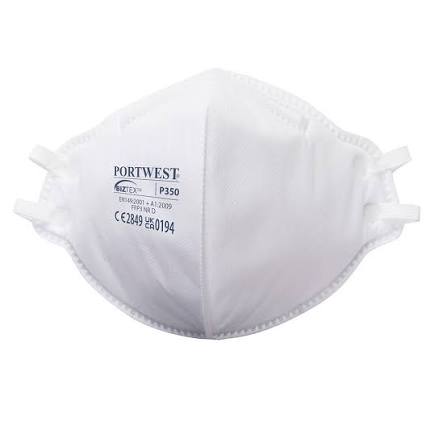 Portwest FFP3 Disposable Fold Flat Mask Pack 20
