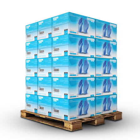 Blue Nitrile Gloves Pallet