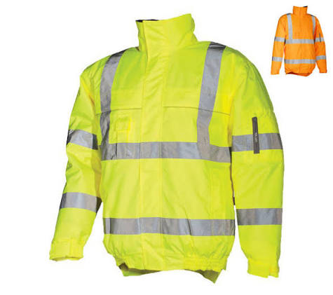 Hobson Bomberjack C481 Two Tone Hi-Vis Vest Yellow Orange