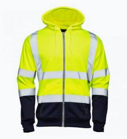 Supertouch Hi-Vis Fleece Hoodie Yellow