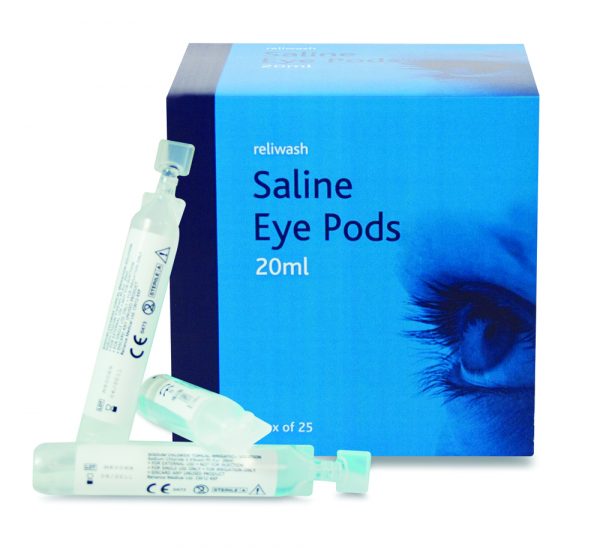 Saline Eye Wash 20 ml Pods