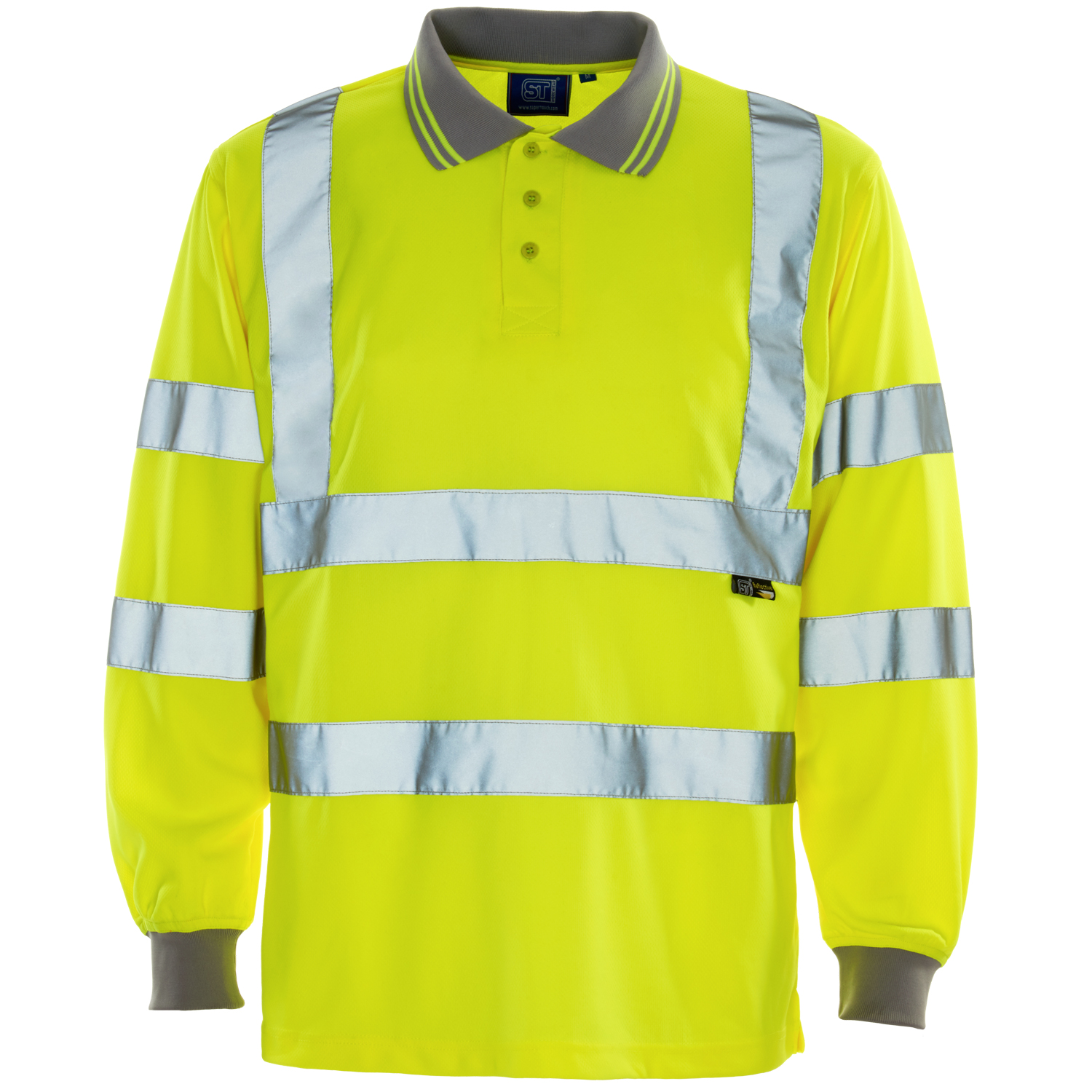 Hi Vis yellow Plain jacket - Image 2