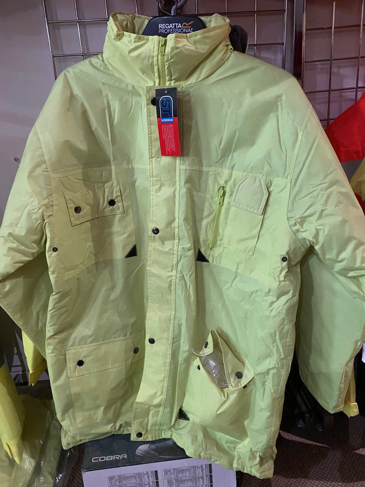 Hi Vis yellow Plain jacket