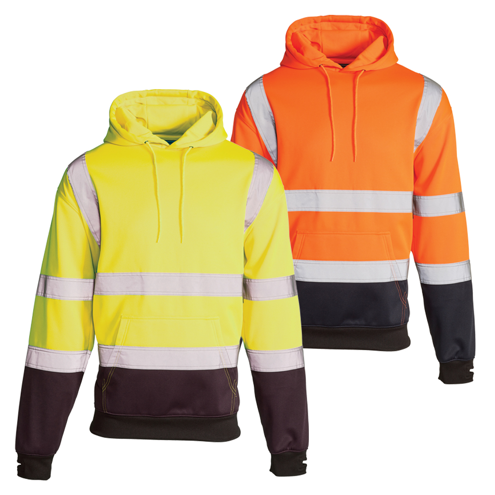 Hi Vis 2 Tone Hooded Sweatshirt