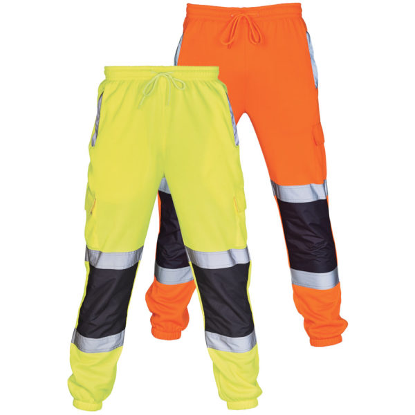 Hi Vis 2 Tone Jogging Bottoms